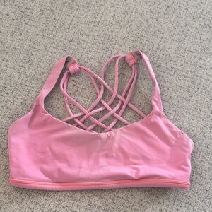 lululemon athletica Free to Be Sports Bra in Orange/Pink